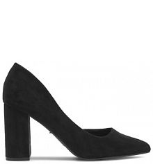 Półbuty na obcasie DeeZee czarne damskie 