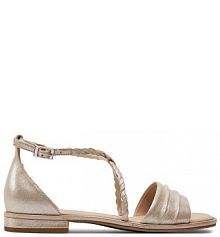 Sandały Caprice złote damskie 