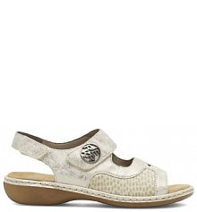 Sandały Rieker écru damskie 