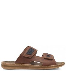 Klapki Rieker brązowe męskie 