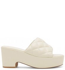 Klapki Badura écru damskie 