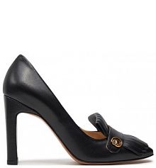 Półbuty na obcasie Baldowski czarne damskie 