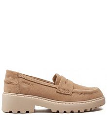 Półbuty wsuwane Geox beżowe dziecięce 