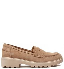 Półbuty wsuwane Geox beżowe dziecięce 