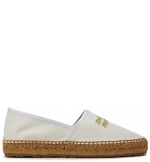 Espadryle LOVE MOSCHINO écru damskie 