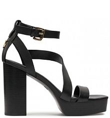 Sandały na słupku DKNY czarne 