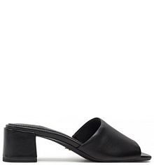 Klapki na słupku Tamaris czarne 