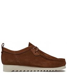 Półbuty sznurowane Clarks brązowe męskie 