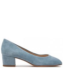 Półbuty na koturnie Tamaris niebieskie 