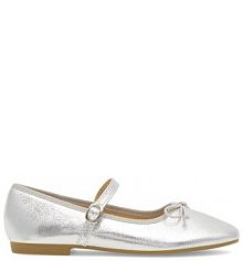 Buty komunijne Nelli Blu srebrne dziecięce 
