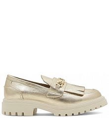 Półbuty wsuwane Eva Minge złote damskie 