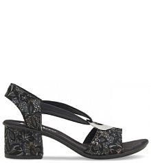 Sandały na słupku Rieker czarne 