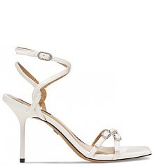 Sandały na szpilce Nine West białe 