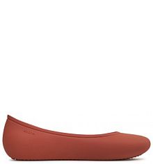 Baleriny Crocs czerwone damskie 