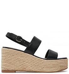 Sandały na koturnie Aldo czarne 