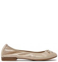 Baleriny Tamaris złote damskie 