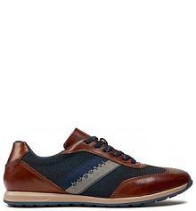 Półbuty sznurowane Bugatti brązowe męskie 