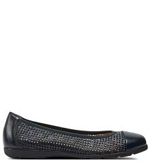 Baleriny Caprice granatowe damskie 