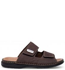 Klapki Rieker brązowe męskie 