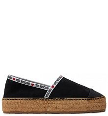 Espadryle LOVE MOSCHINO czarne damskie 