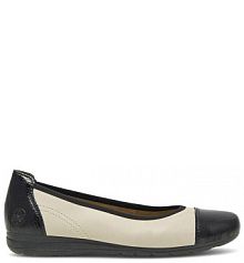 Baleriny Rieker écru damskie 