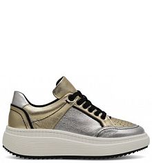 Sneakersy Eva Minge srebrne damskie 