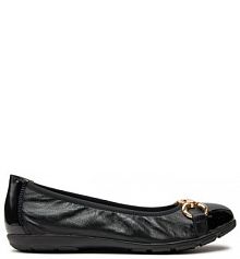 Baleriny Caprice czarne damskie 