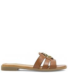 Klapki Sergio Bardi brązowe damskie 