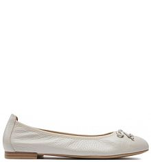 Baleriny Caprice écru damskie 