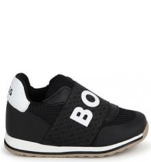 Półbuty wsuwane BOSS czarne dziecięce 