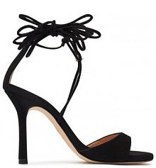 Sandały na szpilce Unisa czarne 