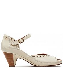 Sandały na słupku Pikolinos białe 