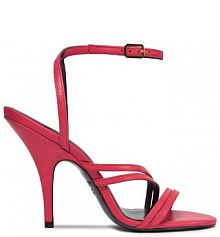 Sandały na szpilce Patrizia Pepe różowe 