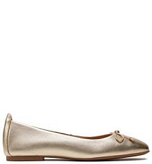Baleriny Unisa złote damskie 