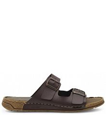 Klapki Rieker brązowe męskie 