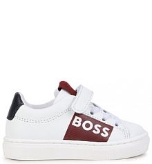 Buty na rzepy Boss białe dziecięce 