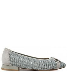 Baleriny Caprice niebieskie damskie 