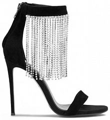 Sandały na szpilce Eva Minge czarne 