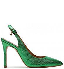 Sandały na szpilce R.Polański zielone 