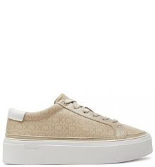 Sneakersy Calvin Klein beżowe damskie 