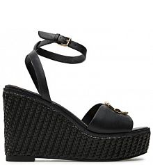 Sandały na koturnie Aldo czarne 