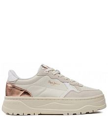 Sneakersy Pepe Jeans écru damskie 