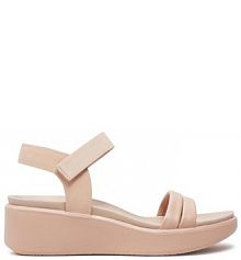 Sandały na koturnie ECCO różowe 