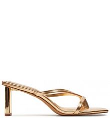 Klapki na szpilce Aldo złote 