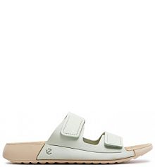 Klapki ECCO zielone damskie 