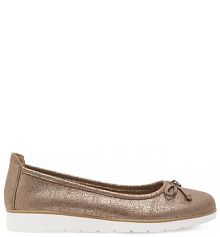 Baleriny Clara Barson brązowe damskie 