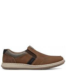 Półbuty wsuwane Rieker brązowe męskie 