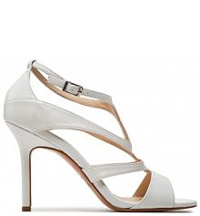 Sandały na szpilce Baldowski białe 