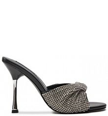 Klapki na szpilce Liu Jo srebrne 