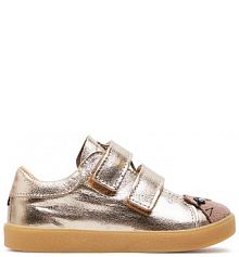 Buty na rzepy Mrugała złote dziecięce 